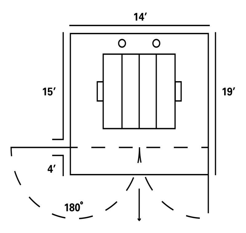 Dumpster Corral_Single Dumpster Corral