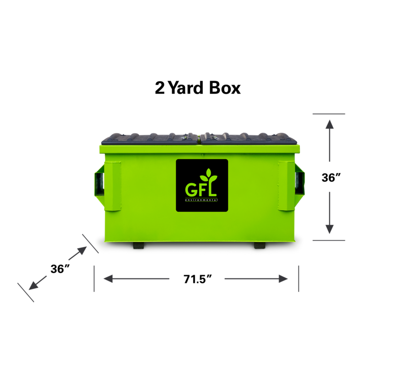 Two Yard Commingle Garbage Dumpsters